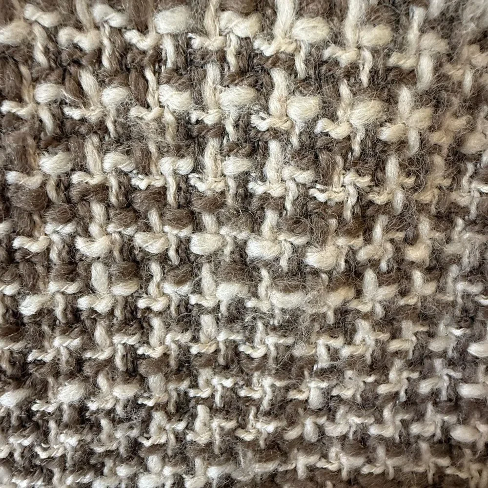 Brooks Brothers Brown Houndstooth Trench Coat